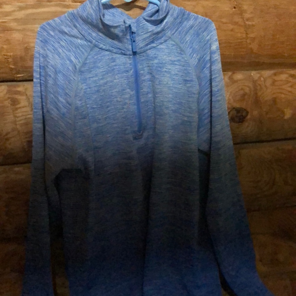 Two tone blue long sleeve